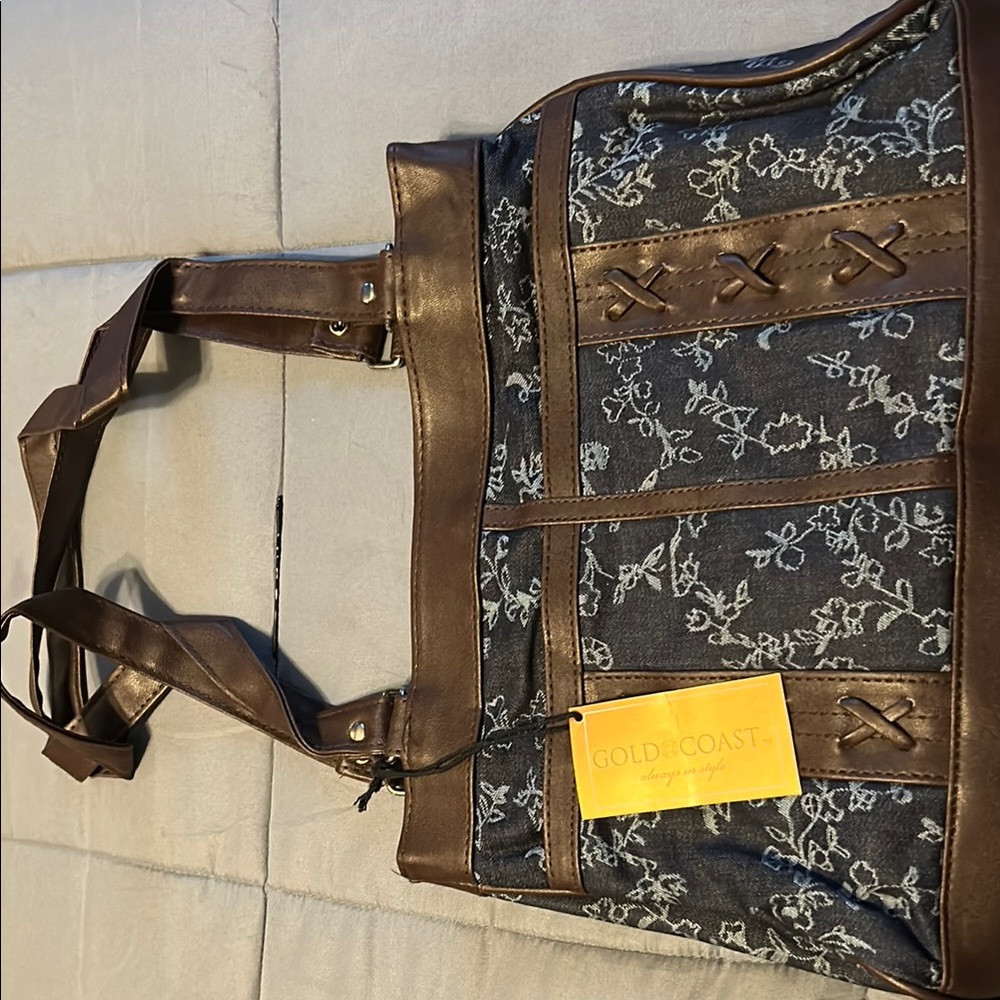 Brown and Blue Women’s Bag
